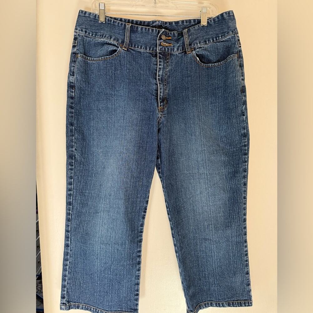 Chico's Blue Denim Cropped Jeans